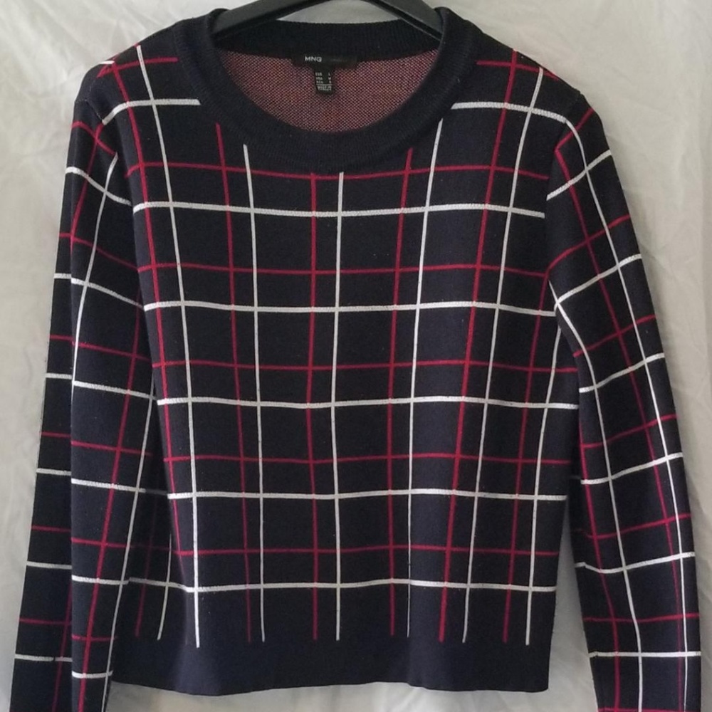 Plaid MNG Sweater Used